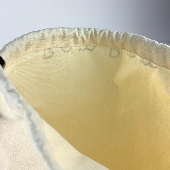 Pom Pom London Authentic Drawstring Dust Bag, Cream - Picture 6 of 7
